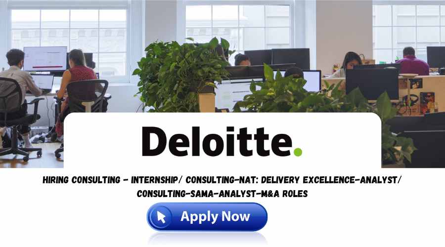 Deloitte Recruitment 2024
