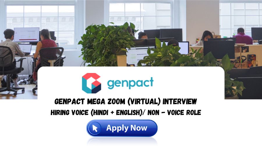Genpact Mega Zoom (Virtual) Interview